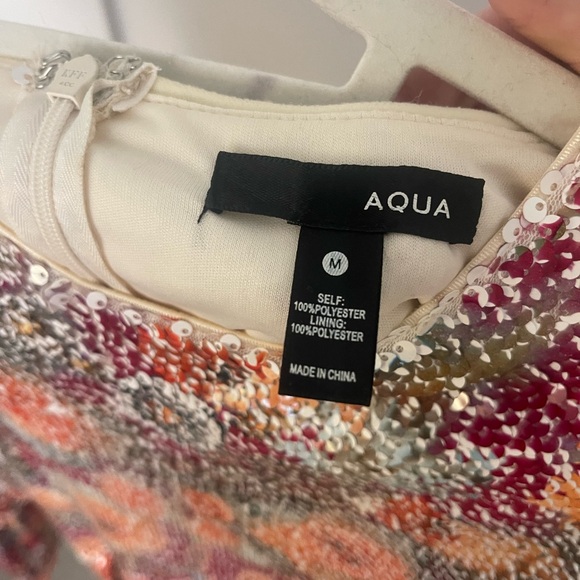 Aqua sequin shirt - Picture 3 of 6